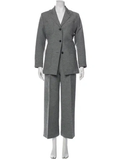 Pre-owned Totême Wool Pantsuit In Gray