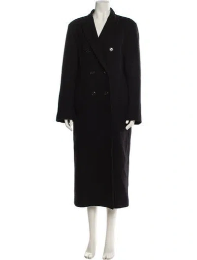 Pre-owned Totême Wool Peacoat In Black