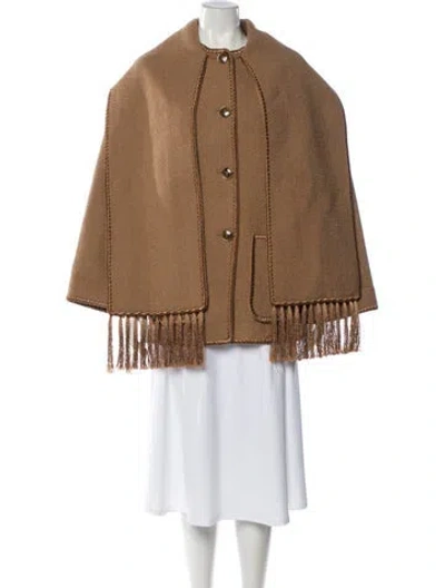 Pre-owned Totême Wool Poncho In Neutral