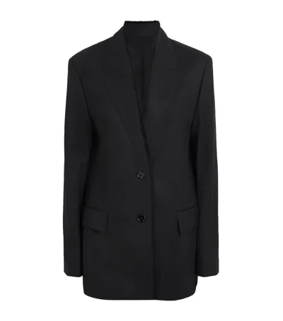 Totême Wool Raw-lapel Blazer