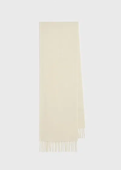 Totême Wool Scarf Off-white In Neutral