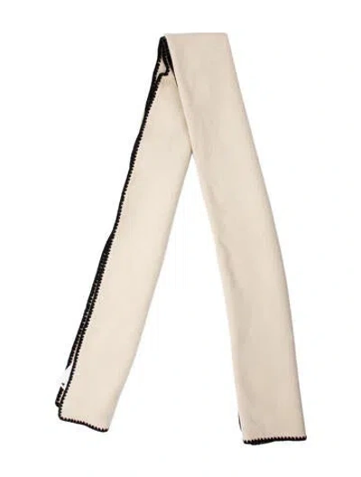 Pre-owned Totême Wool Scarf W/ Tags In White