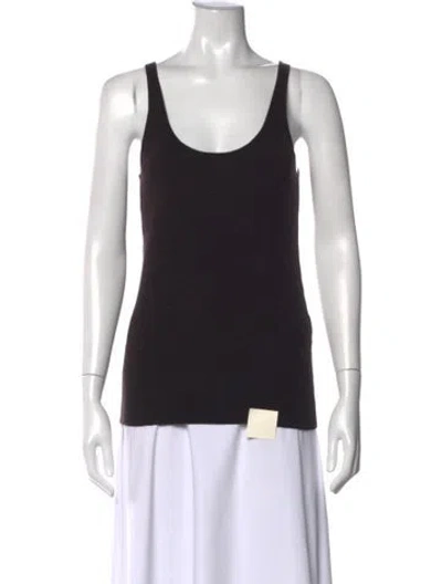 Pre-owned Totême Wool Scoop Neck Sweater In Black