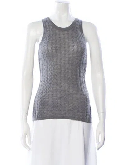 Pre-owned Totême Wool Scoop Neck Sweater In Gray