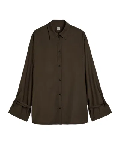 Totême Wool Shirt In Black