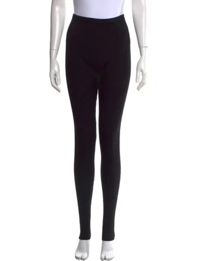 Pre-owned Totême Wool Skinny Leg Pants In Black