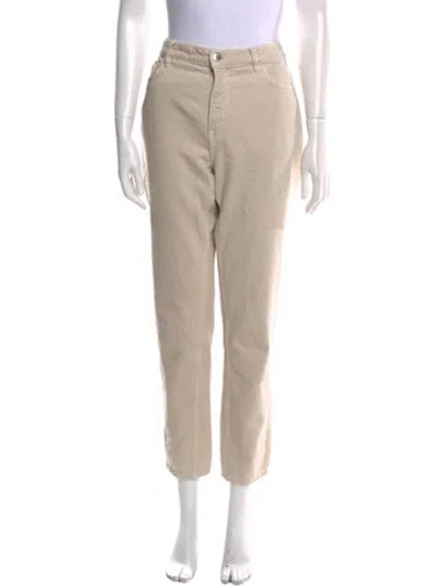 Pre-owned Totême Wool Skinny Leg Pants In Neutral