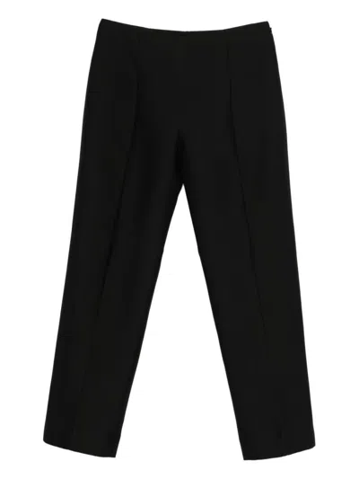Totême Toteme Wool Slim Trousers In Black