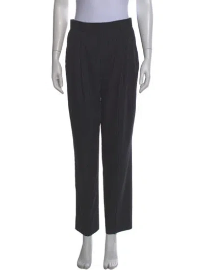 Pre-owned Totême Wool Straight Leg Pants In Gray