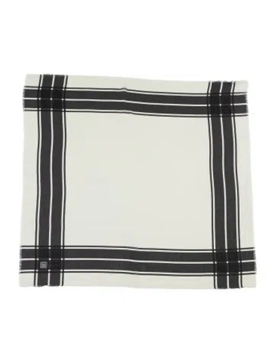 Pre-owned Totême Wool Striped Scarf In Black/white