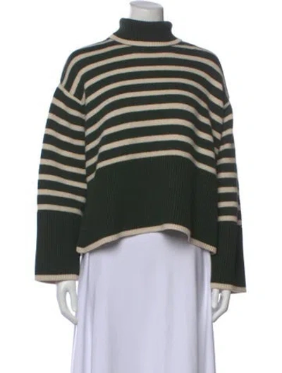 Pre-owned Totême Wool Striped Sweater In Black