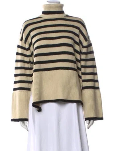 Pre-owned Totême Wool Striped Sweater In Black/neutrals