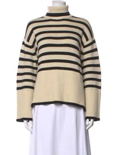 Pre-owned Totême Wool Striped Sweater In Black/neutrals