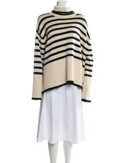 Pre-owned Totême Wool Striped Sweater In Black/neutrals