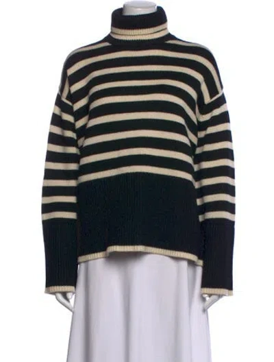 Pre-owned Totême Wool Striped Sweater In Black/neutrals