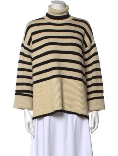 Pre-owned Totême Wool Striped Sweater In Black/neutrals