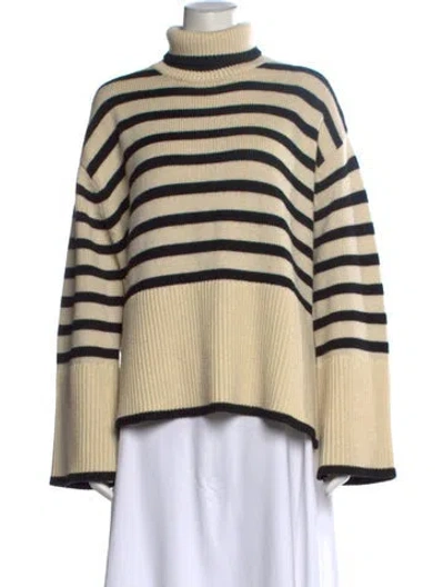 Pre-owned Totême Wool Striped Sweater In Black/neutrals