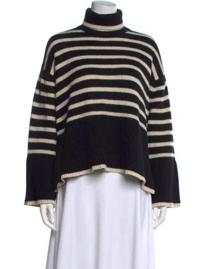 Pre-owned Totême Wool Striped Sweater In Black/neutrals