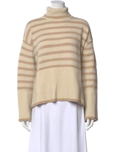 Pre-owned Totême Wool Striped Sweater In Brown
