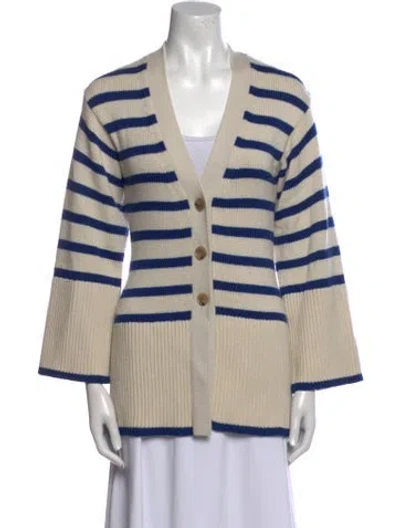 Pre-owned Totême Wool Striped Sweater In Neutral