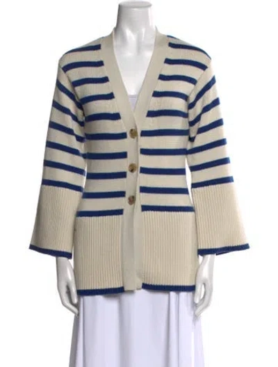 Pre-owned Totême Wool Striped Sweater In Neutral