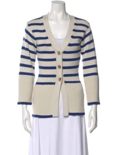 Pre-owned Totême Wool Striped Sweater In Neutral