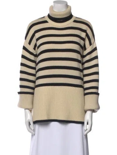 Pre-owned Totême Wool Striped Sweater In Neutral
