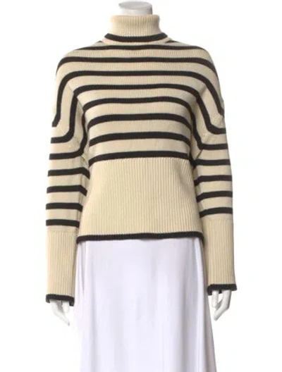 Pre-owned Totême Wool Striped Sweater In Neutral