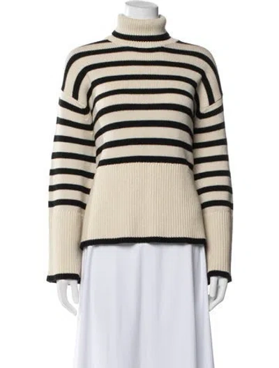 Pre-owned Totême Wool Striped Sweater In Neutral