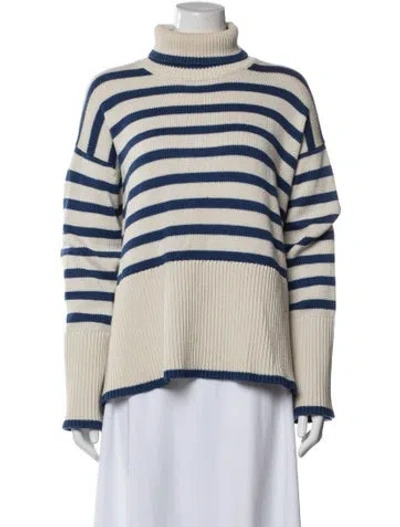 Pre-owned Totême Wool Striped Sweater In Neutral