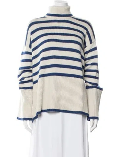 Pre-owned Totême Wool Striped Sweater In Neutral