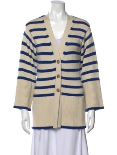 Pre-owned Totême Wool Striped Sweater In Neutral