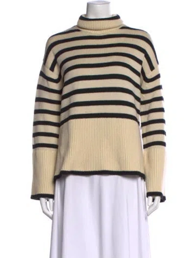 Pre-owned Totême Wool Striped Sweater In Neutral