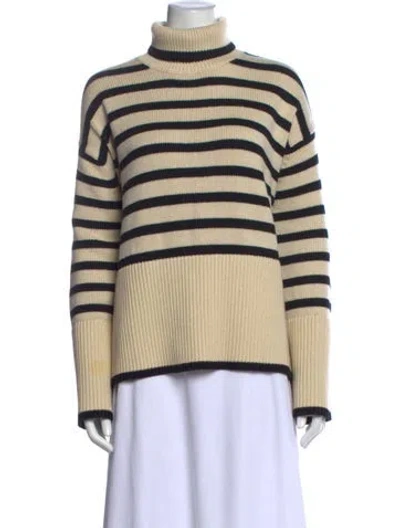 Pre-owned Totême Wool Striped Sweater In Neutral