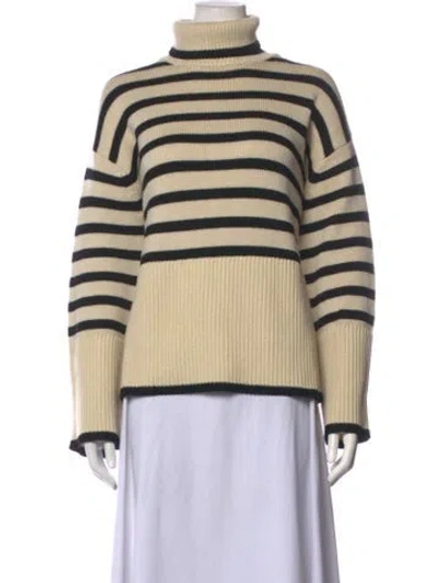 Pre-owned Totême Wool Striped Sweater In Neutrals