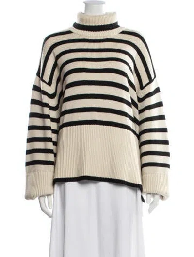Pre-owned Totême Wool Striped Sweater In Neutrals