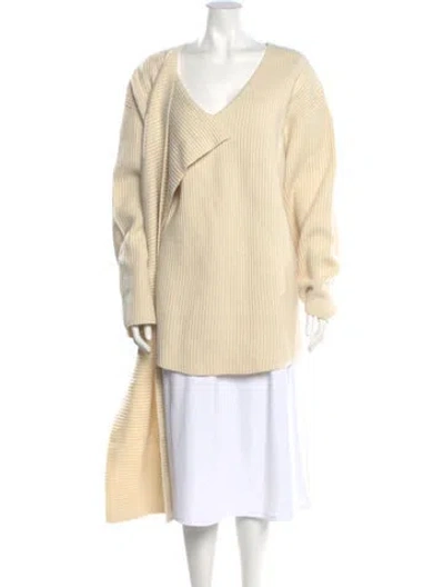 Pre-owned Totême Wool Striped Sweater W/ Tags In Neutral