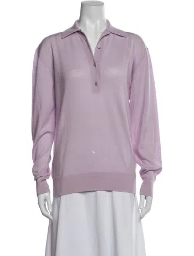 Pre-owned Totême Wool Sweater In Purple