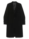 Totême Tailored Single-breasted Coat With Notched Lapels In Black
