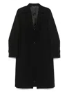 Totême Tailored Single-breasted Coat With Notched Lapels In Black