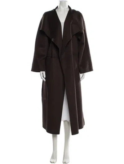 Pre-owned Totême Wool Trench Coat In Brown