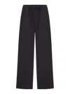 Totême Wool Trousers With Drawstring In Black