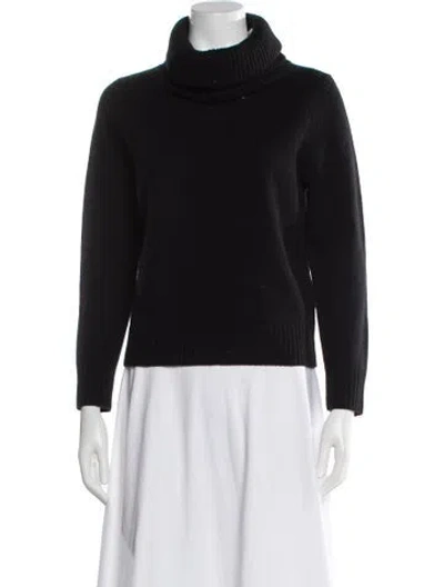 Pre-owned Totême Wool Turtleneck Sweater In Black