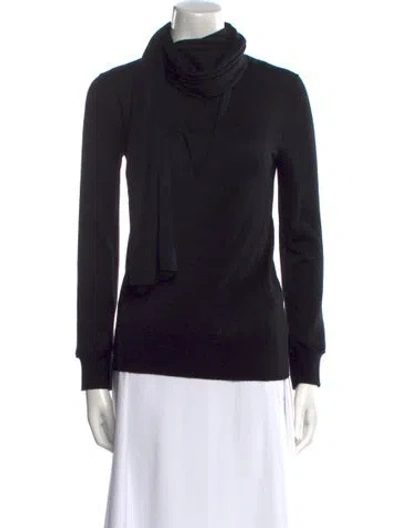 Pre-owned Totême Wool Turtleneck Sweater In Black