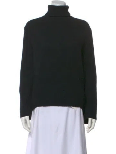 Pre-owned Totême Wool Turtleneck Sweater In Black