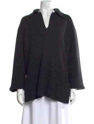 Pre-owned Totême Wool Turtleneck Sweater In Black