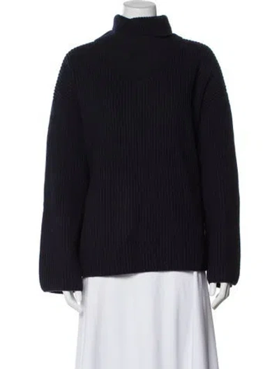 Pre-owned Totême Wool Turtleneck Sweater In Blue