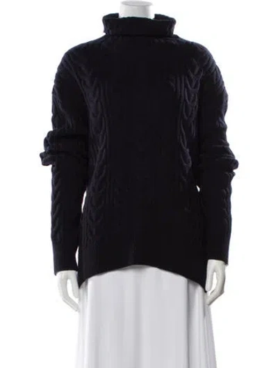 Pre-owned Totême Wool Turtleneck Sweater In Blue