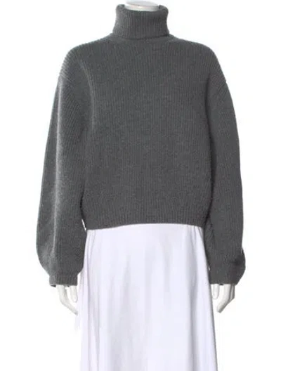 Pre-owned Totême Wool Turtleneck Sweater In Gray