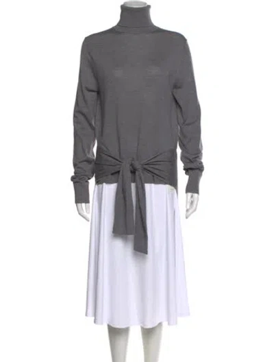 Pre-owned Totême Wool Turtleneck Sweater In Gray